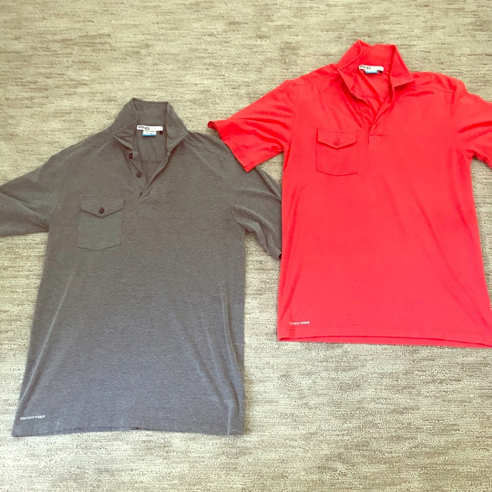Two Ping Modern Fit Golf Polos